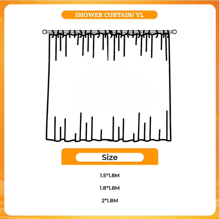 3D shower curtain - Giggly Squad Shop