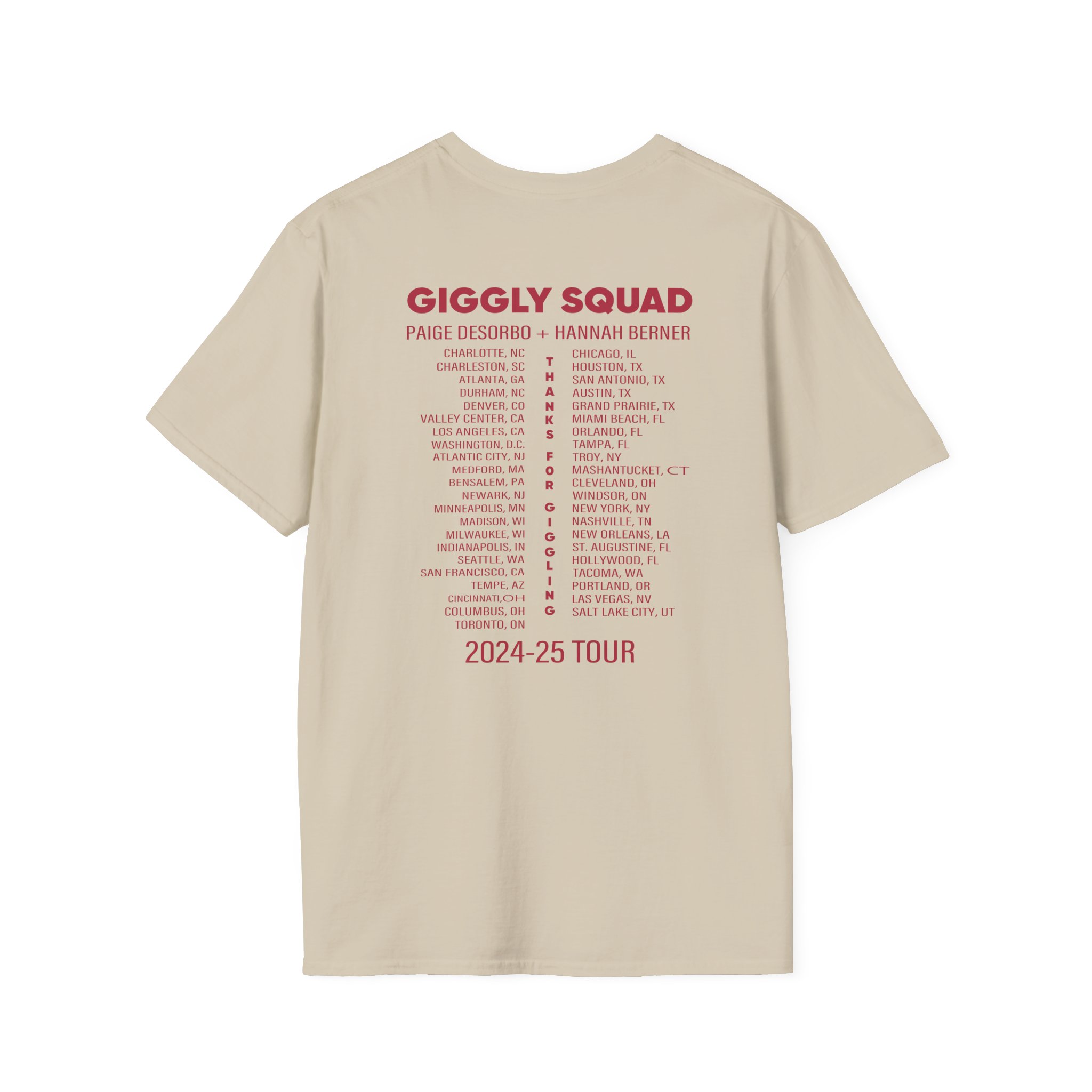 Giggly Squad Thank You for Giggling 2024-2025 T-Shirt - Image 2