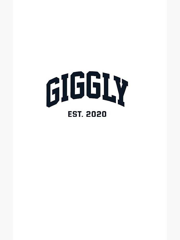 Giggly Squad Minimal Podcast Art Shower Curtain - Image 2