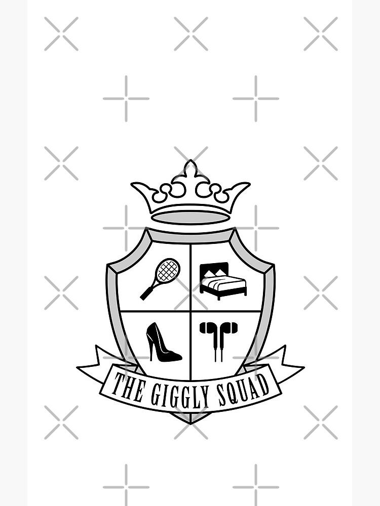 Giggly Squad Crest Black Edition Shower Curtain - Image 2