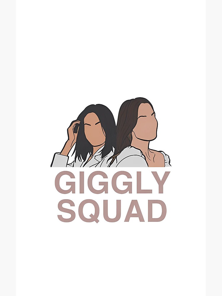 Giggly Squad Modern Podcast Style Shower Curtain - Image 2