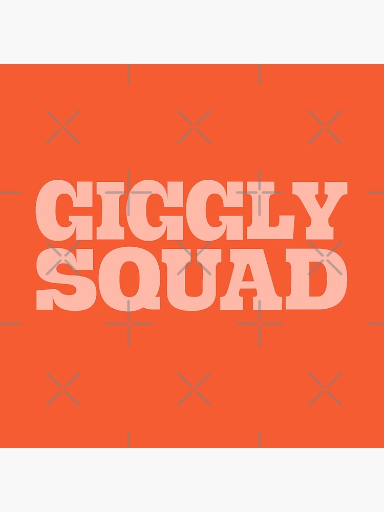 Giggly Squad Podcast Orange Style Tapestry - Image 2