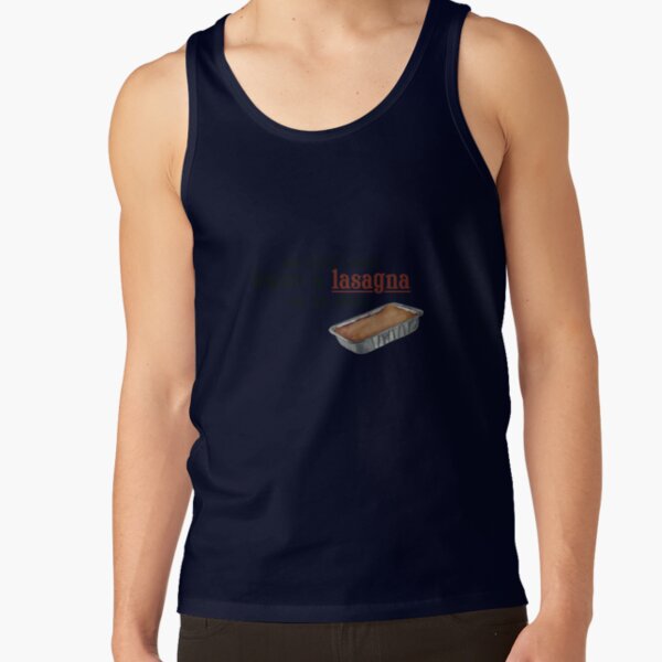 Lasagna On My Stoop Podcast Quote Tank Top - Image 5