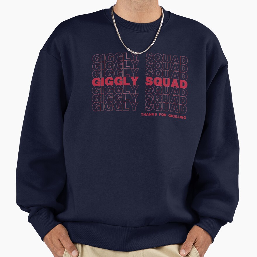 Giggly Squad Vintage Podcast Vibes Sweatshirt