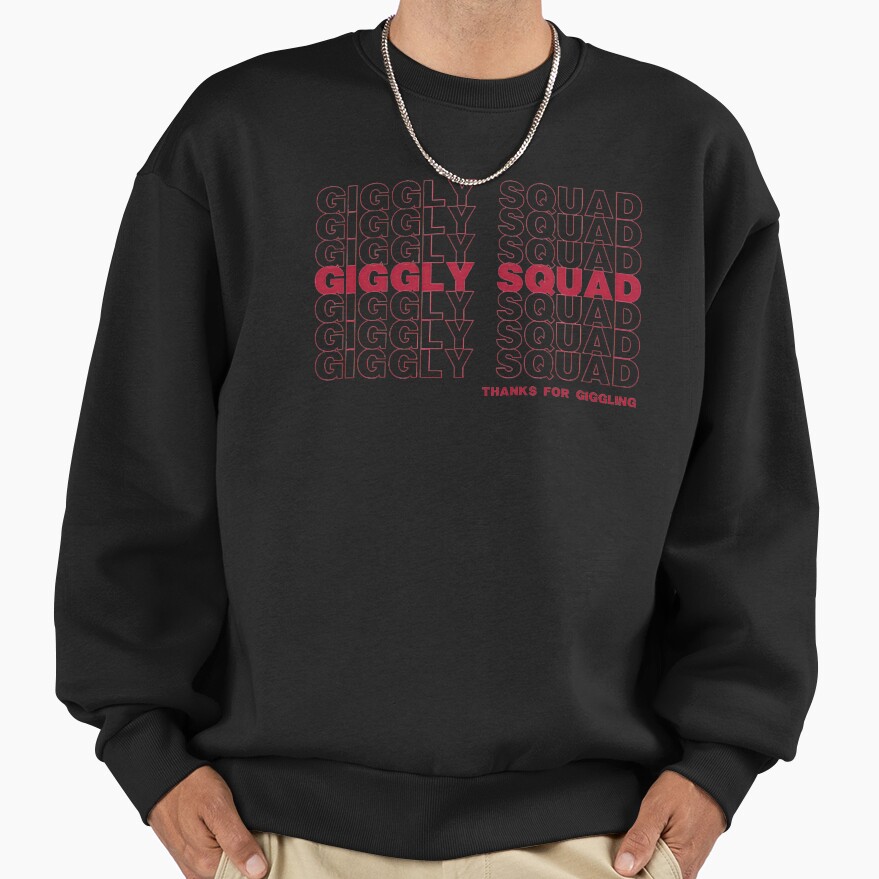 Giggly Squad Vintage Podcast Vibes Sweatshirt - Image 3