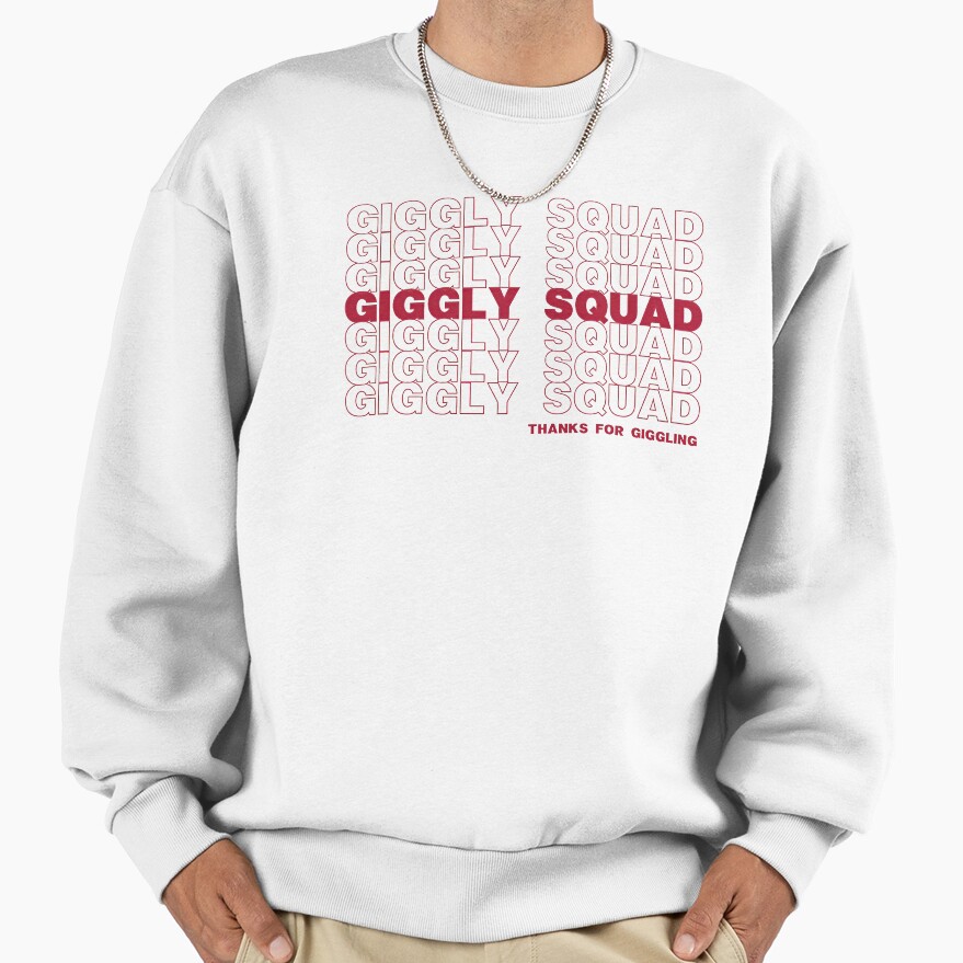 Giggly Squad Vintage Podcast Vibes Sweatshirt - Image 2