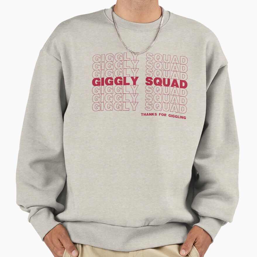 Giggly Squad Vintage Podcast Vibes Sweatshirt - Image 4