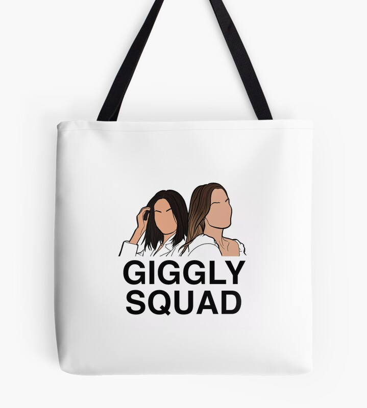 Giggly Squad Minimal Podcast Design Tote Bag