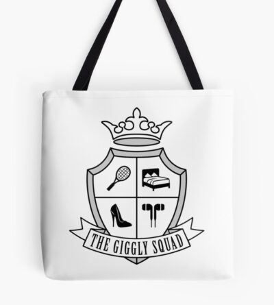 Giggly Squad Crest Black Design Tote Bag