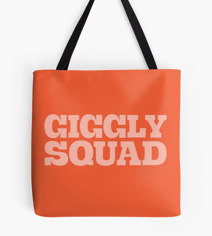 Giggly Squad Podcast Orange Style Tote Bag