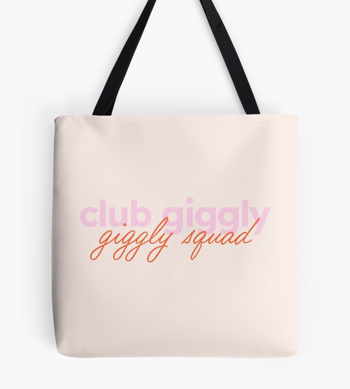 Club Giggly Pink Podcast Style Tote Bag