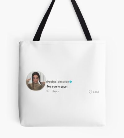 Giggly Squad See You In Court Tote Bag