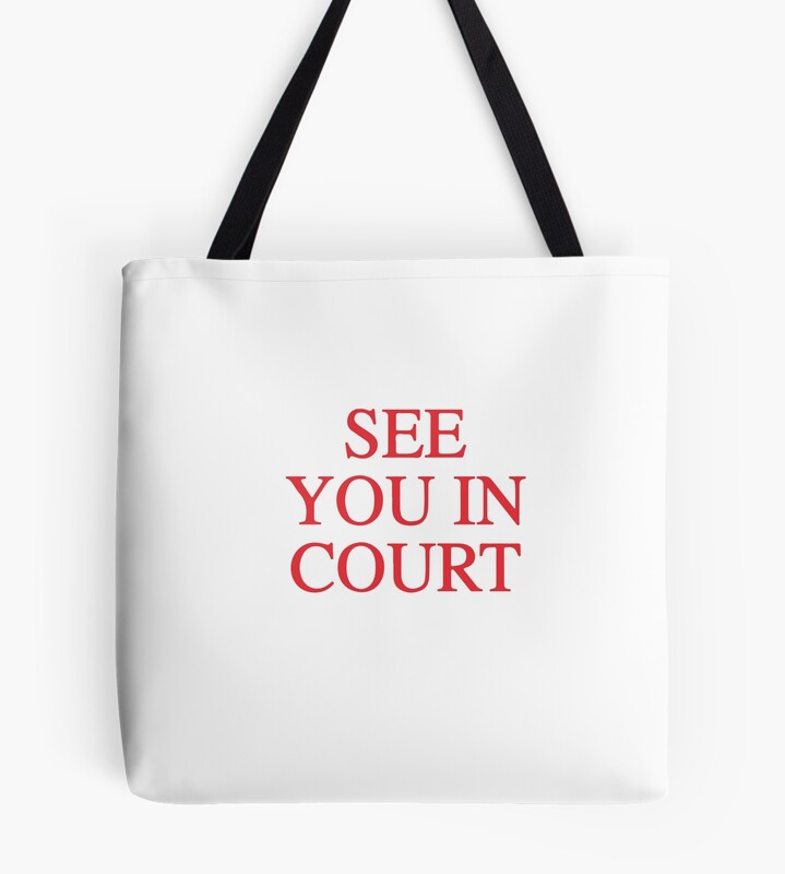 Giggly Squad Podcast See You In Court Tote Bag