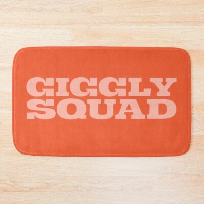 Giggly Squad Podcast Orange Style Bath Mat