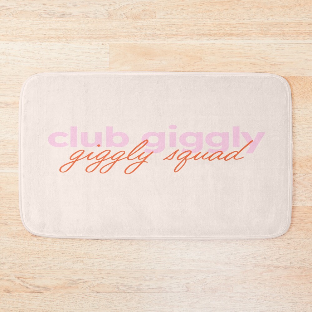 Club Giggly Pink Podcast Style Bath Mat
