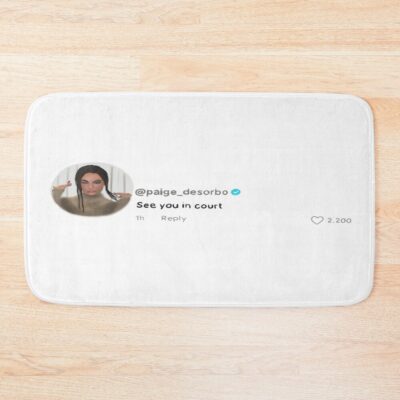 Giggly Squad See You In Court Bath Mat