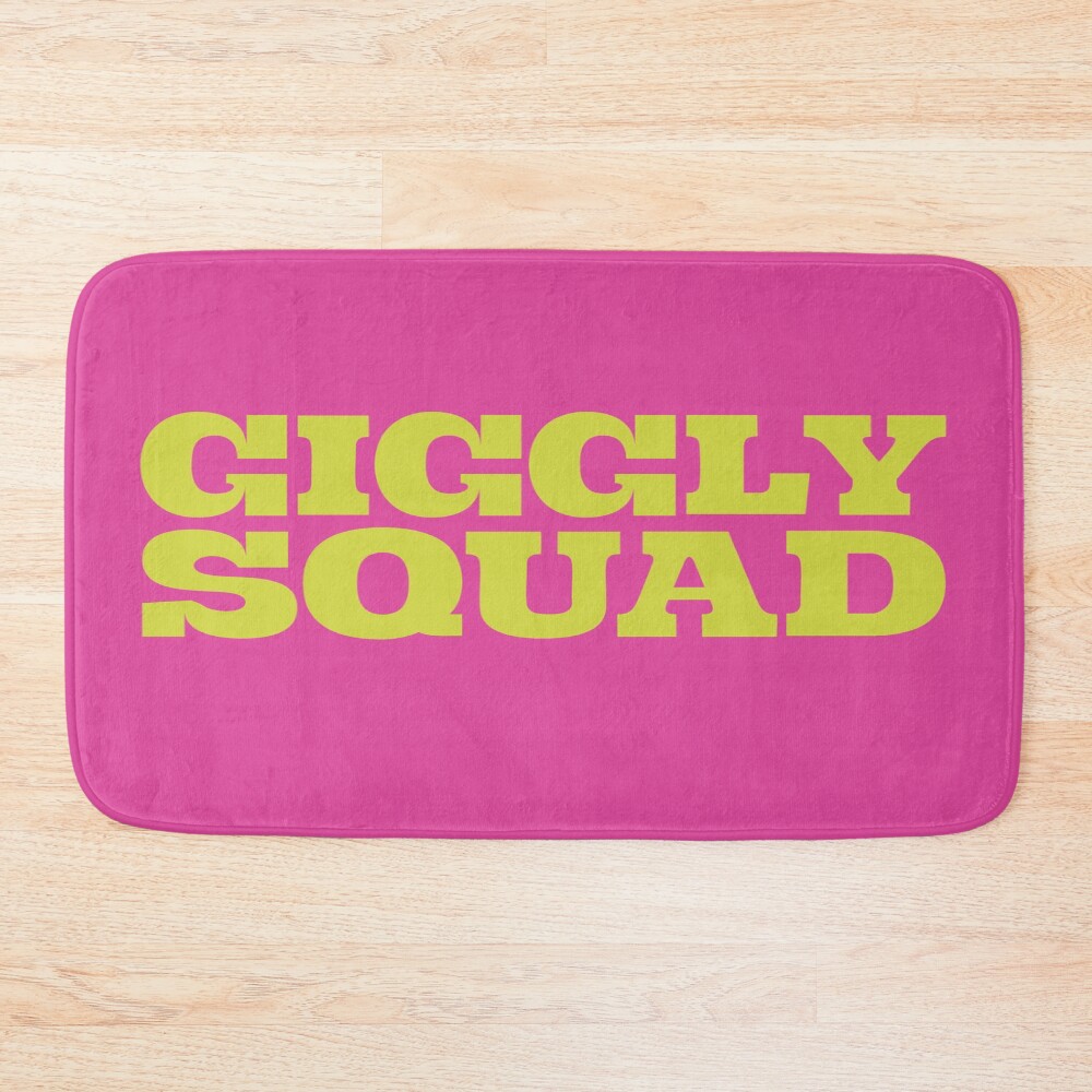 Giggly Squad Podcast Pink Edition Bath Mat