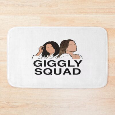 Giggly Squad Minimal Podcast Design Bath Mat