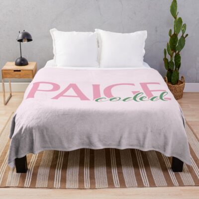 Paige Coded Giggly Squad Aesthetic Throw Blanket