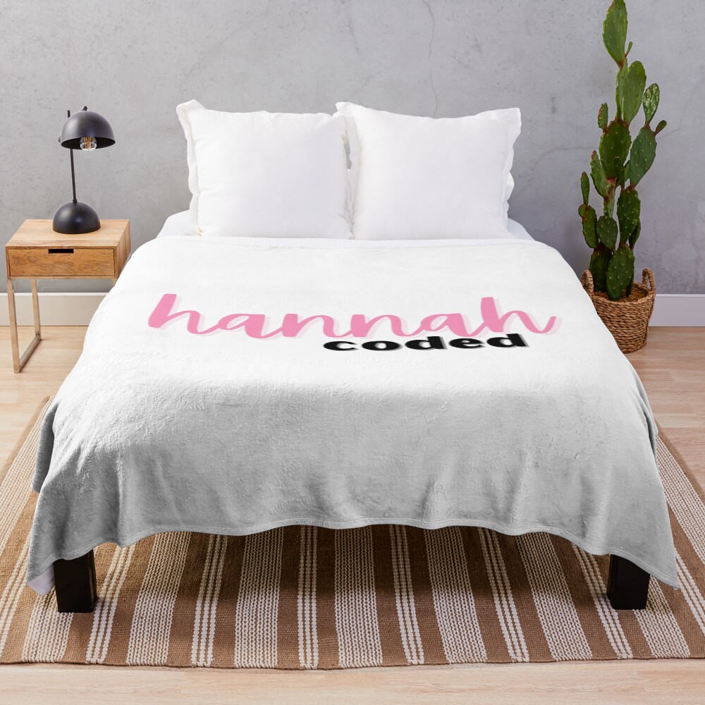Hannah Berner Coded Giggly Squad Throw Blanket
