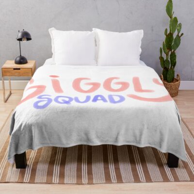 Giggly Squad Comedy Duo Style Throw Blanket