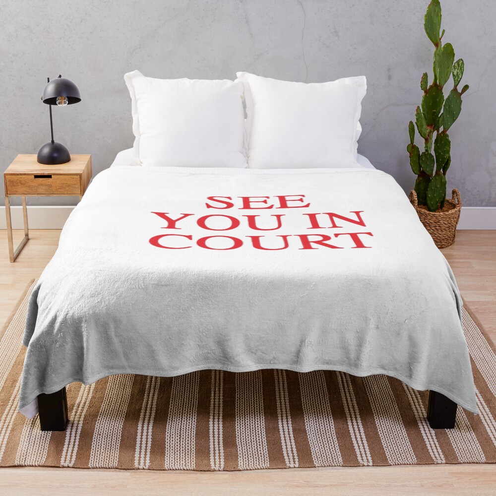 Giggly Squad Podcast See You In Court Throw Blanket