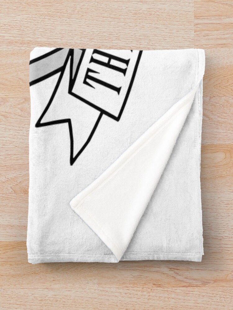 Giggly Squad Crest Black Design Throw Blanket - Image 2