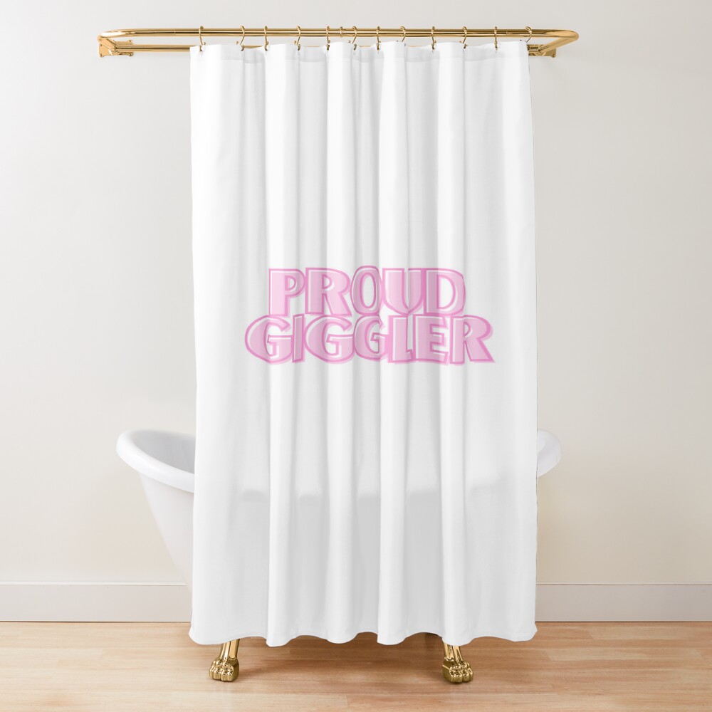 What’s Up Gigglers Podcast Quote Shower Curtain