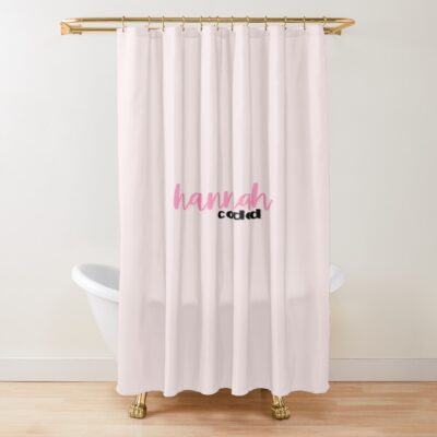 Hannah Berner Coded Giggly Squad Shower Curtain