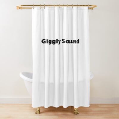 Giggly Squad Comedy Duo Style Shower Curtain