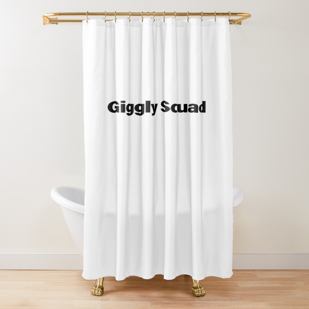 Giggly Squad Comedy Duo Style Shower Curtain
