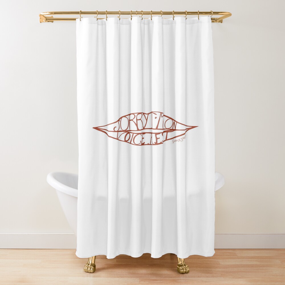 Giggly Squad Retro Podcast Style Shower Curtain