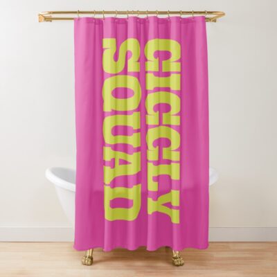 Giggly Squad Podcast Green Edition Shower Curtain