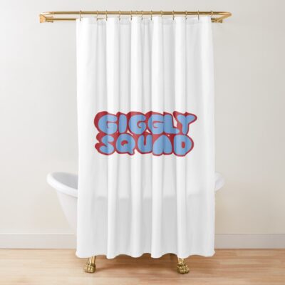 Giggly Squad Minimalist Edition Shower Curtain