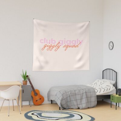 Club Giggly Pink Podcast Style Tapestry