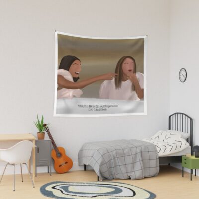 Giggly Squad Original Podcast Cartoon Tapestry