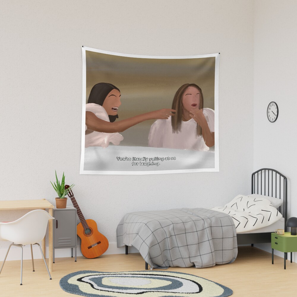 Giggly Squad Original Podcast Cartoon Tapestry