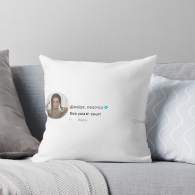 Giggly Squad See You In Court Throw Pillow