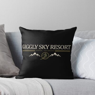 Giggly Squad Retro Comedy Vibes Throw Pillow