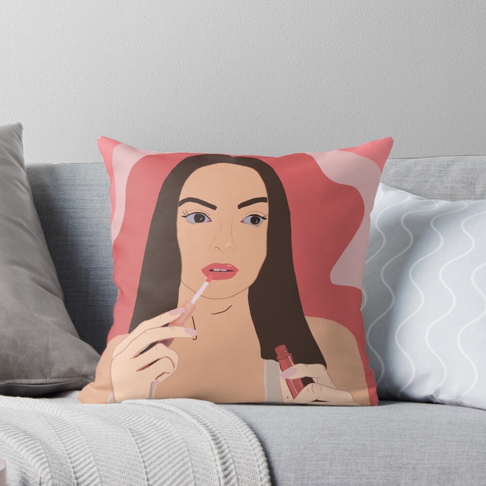 Funny Paige Desorbo Summer House Throw Pillow