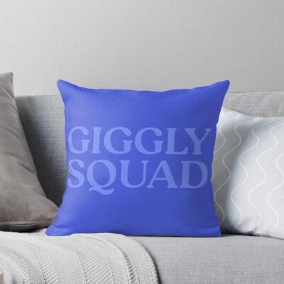 Giggly Squad Podcast Vibes Throw Pillow