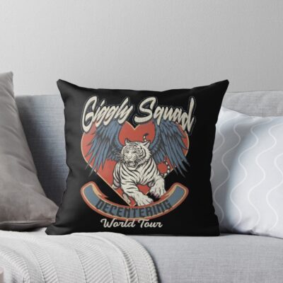 Giggly Squad Decentering World Tour Throw Pillow