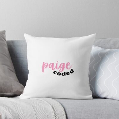 Paige Desorbo Coded Giggly Squad Throw Pillow